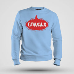 Goiyala Men/Unisex Sweatshirt in Baby Blue Color