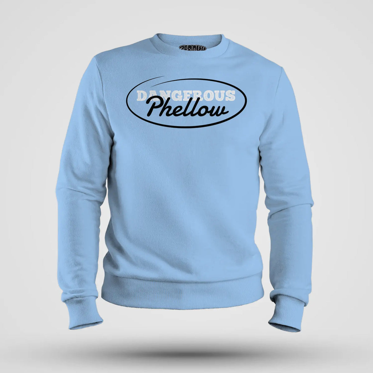 Dangerous Phellow Men/Unisex Sweatshirt in Baby Blue Color