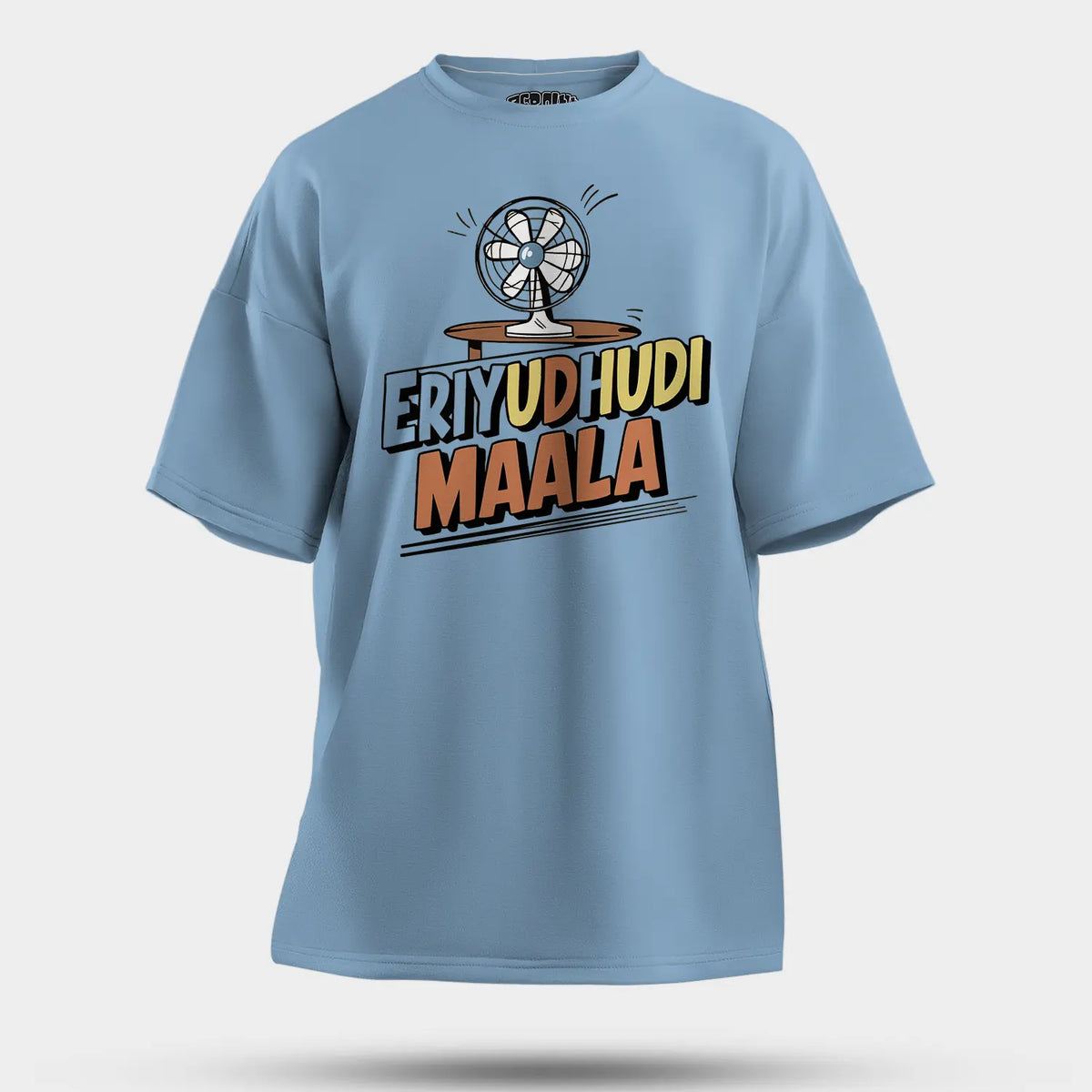 Eriyudhudi Maala Men/Unisex Oversized T-Shirt in Baby Blue Color