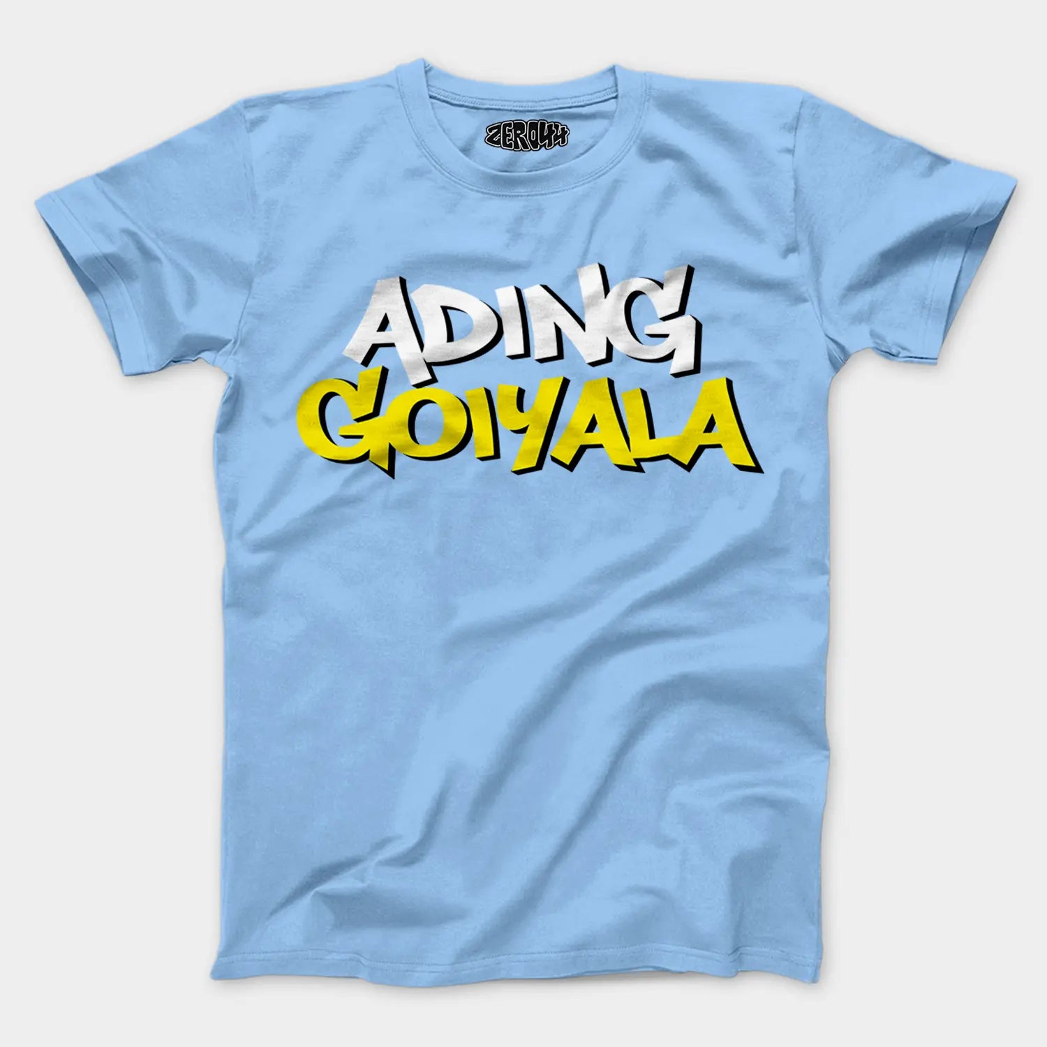 Ading Goiyala Men/Unisex T-Shirt in Baby Blue Color