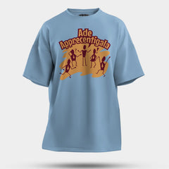 Ade Apprecentingala Men/Unisex Oversized T-Shirt in Baby Blue Color