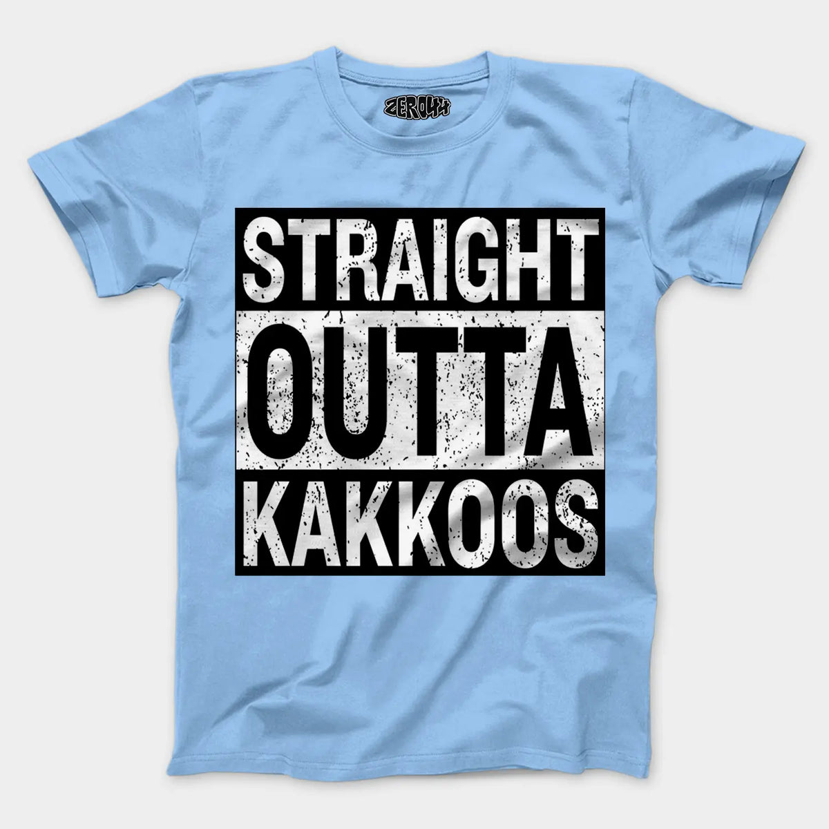 Straight Outta Kakkoos Men/Unisex T-Shirt in Baby Blue Color