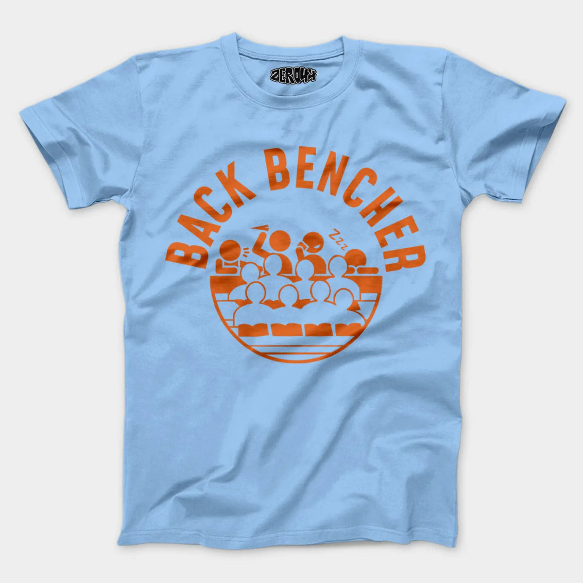 Back Bencher Men/Unisex T-Shirt in Baby Blue Color