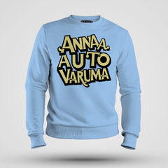 Anna Auto Varuma Men/Unisex Sweatshirt in Baby Blue Color