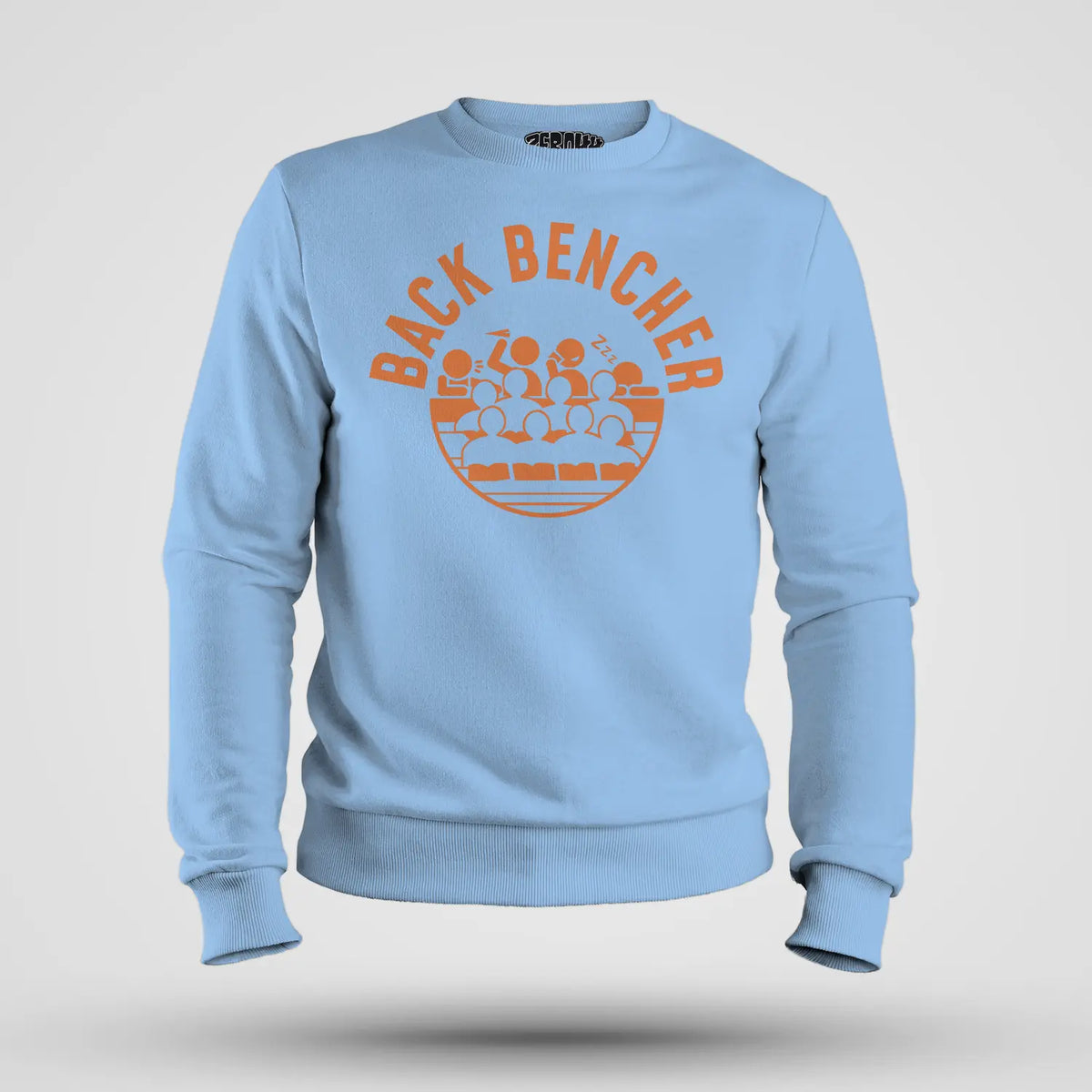 Back Bencher Men/Unisex Sweatshirt in Baby Blue Color