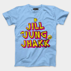 Jill Jung Jhakk Men/Unisex T-Shirt in Baby Blue Color