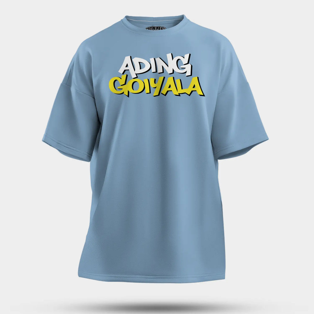 Ading Goiyala Men/Unisex Oversized T-Shirt in Baby Blue Color