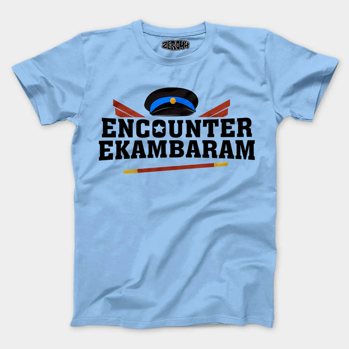 Encounter Ekambaram Men/Unisex T-Shirt in Baby Blue Color