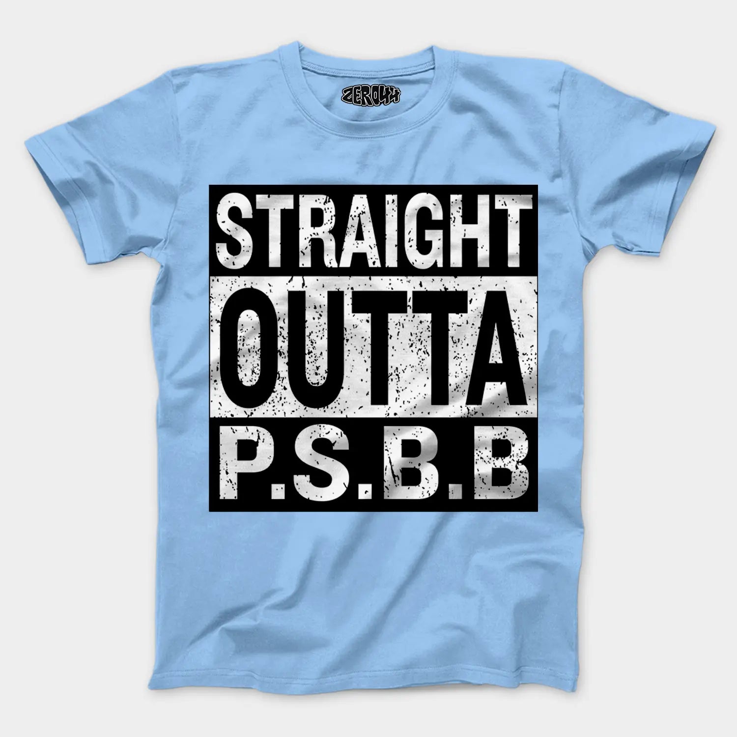 Straight Outta Psbb Men/Unisex T-Shirt in Baby Blue Color