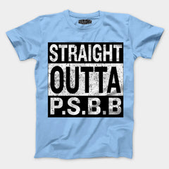 Straight Outta Psbb Men/Unisex T-Shirt in Baby Blue Color