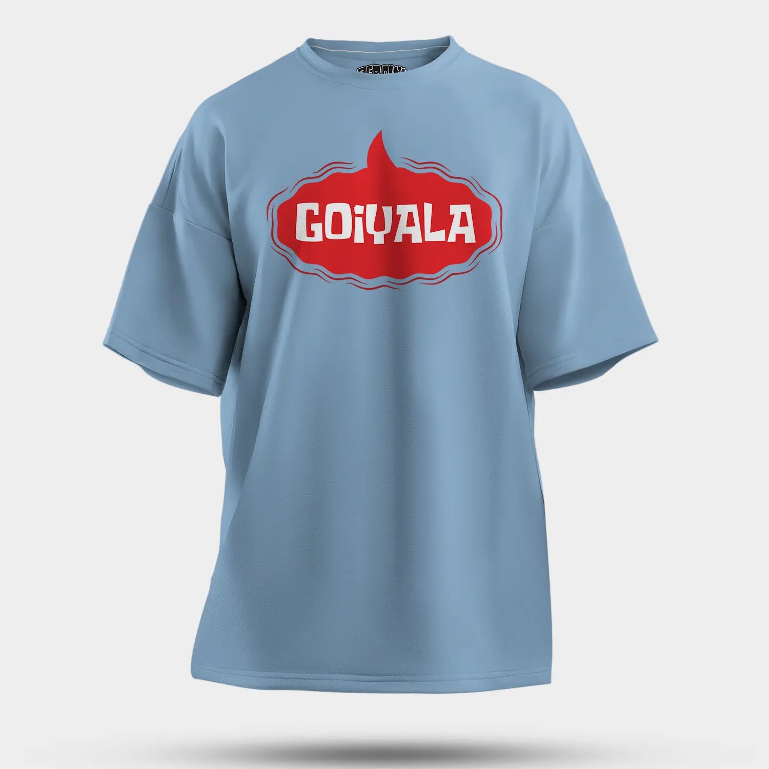 Goiyala Men/Unisex Oversized T-Shirt in Baby Blue Color