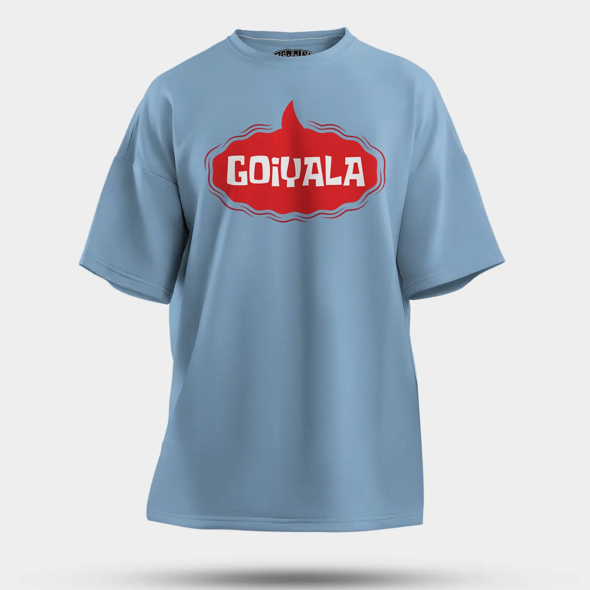 Goiyala Men/Unisex Oversized T-Shirt in Baby Blue Color