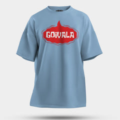 Goiyala Men/Unisex Oversized T-Shirt in Baby Blue Color