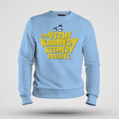 Ena Vechi Kaamedy Keemady Panaliye Men/Unisex Sweatshirt in Baby Blue Color