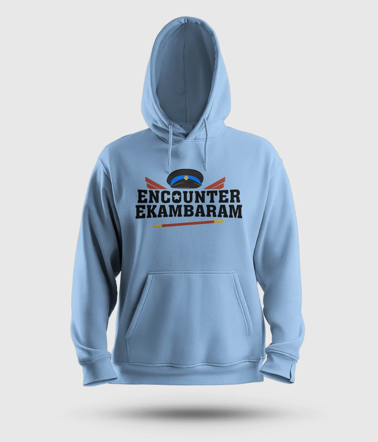 Encounter Ekambaram Men/Unisex Hoodie in Baby Blue Color