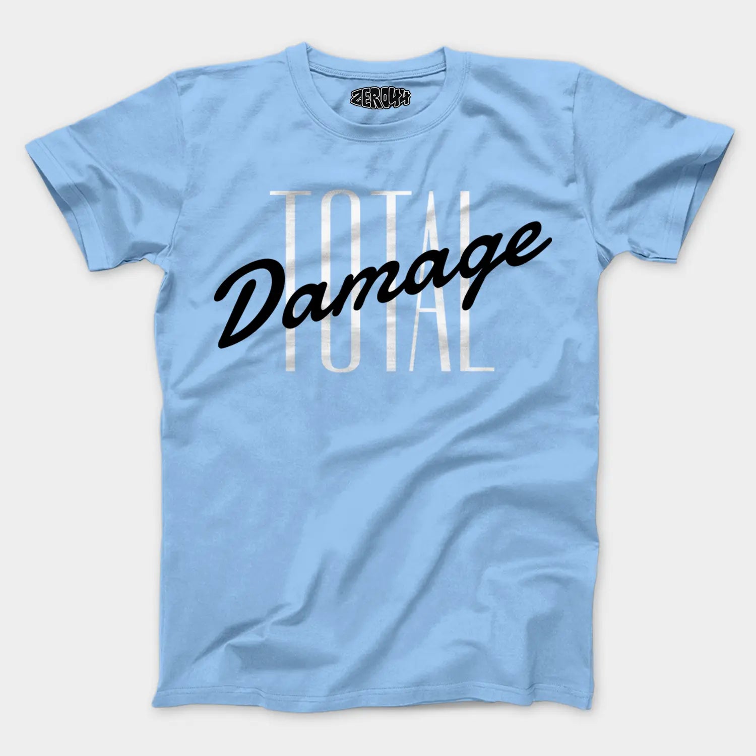 Total Damage Men/Unisex T-Shirt in Baby Blue Color