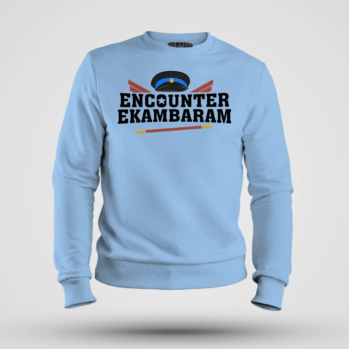 Encounter Ekambaram Men/Unisex Sweatshirt in Baby Blue Color
