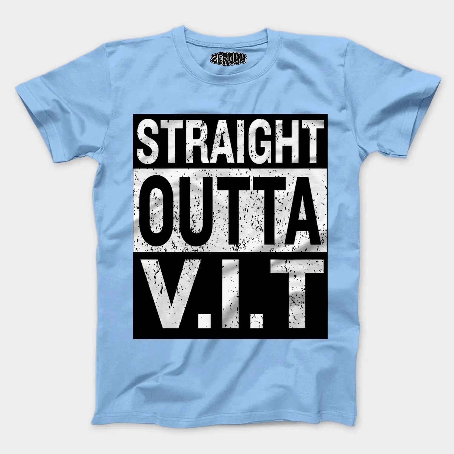 Straight Outta Vit Men/Unisex T-Shirt in Baby Blue Color