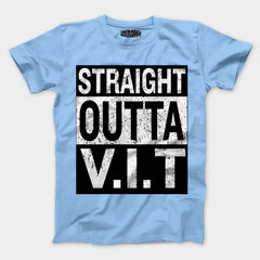 Straight Outta Vit Men/Unisex T-Shirt in Baby Blue Color