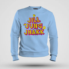 Jill Jung Jhakk Men/Unisex Sweatshirt in Baby Blue Color