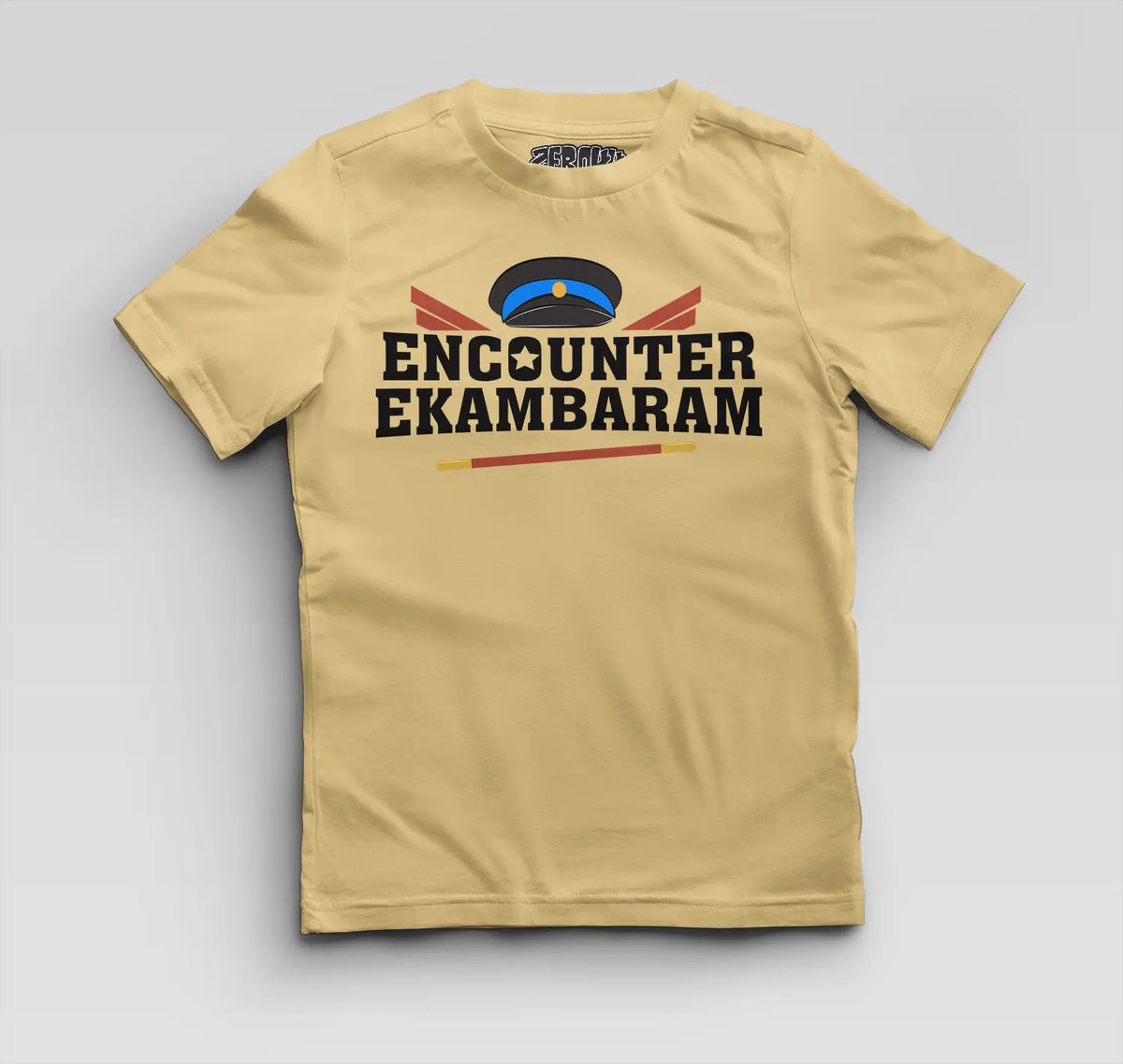 Encounter Ekambaram Boys Round Neck T-Shirt in Beige Color