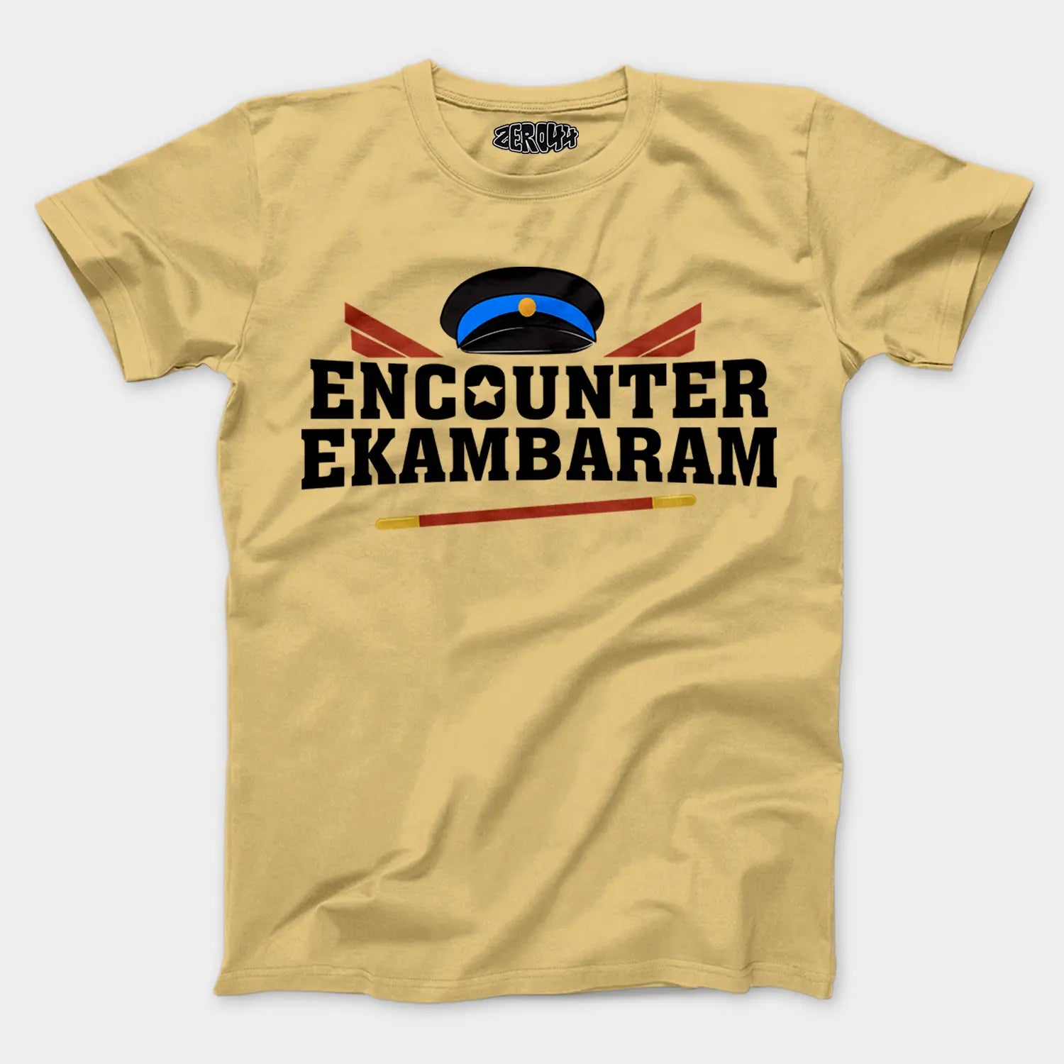 Encounter Ekambaram Men/Unisex T-Shirt in Beige Color
