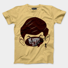 Be Happy Cool Down Cool Down Cool Down Men/Unisex T-Shirt in Beige Color