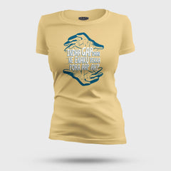 Indha Gap Dhan Ne Enaku Vekka Pora Aap Ah? Women's T-Shirt in Beige Color