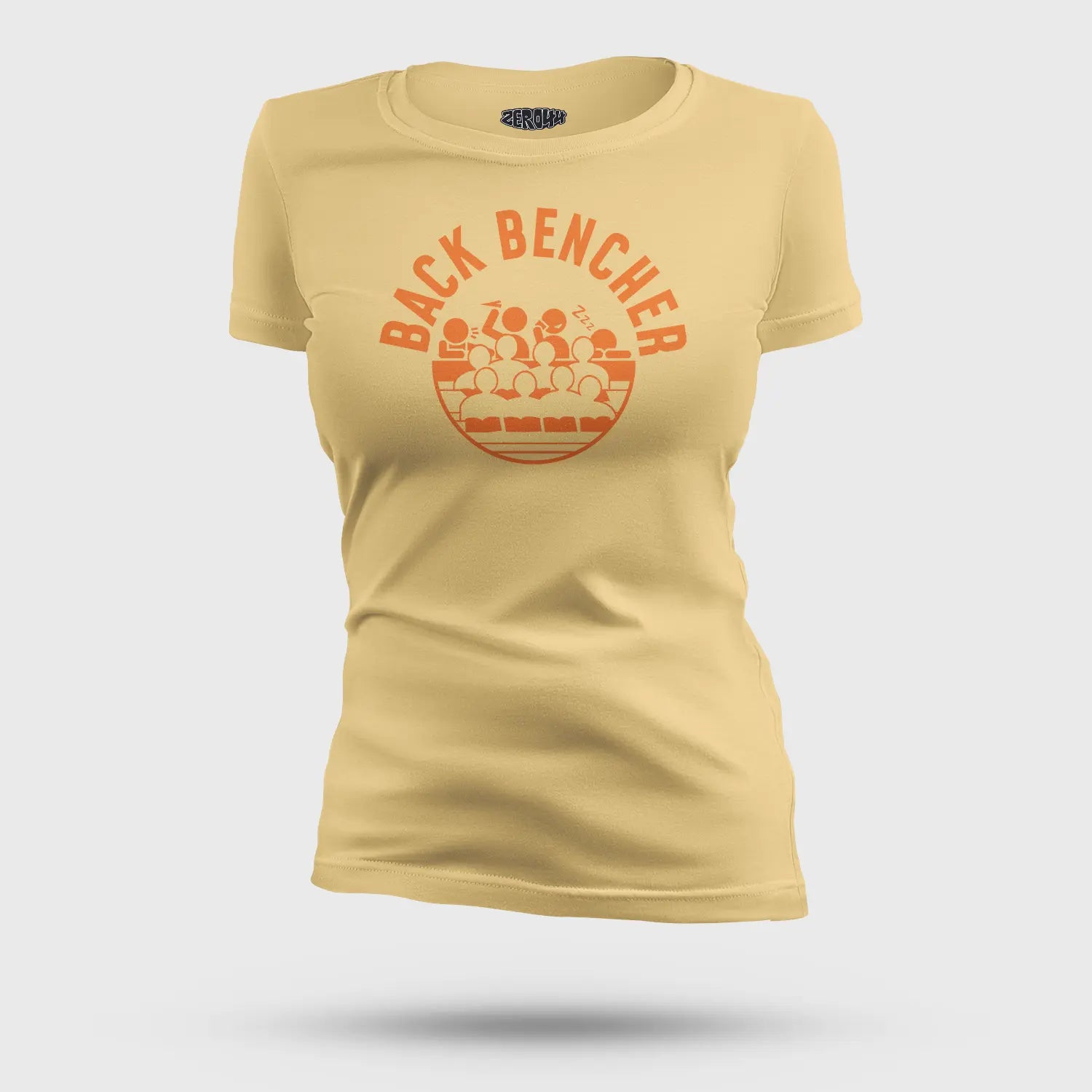 Back Bencher Women's T-Shirt in Beige Color