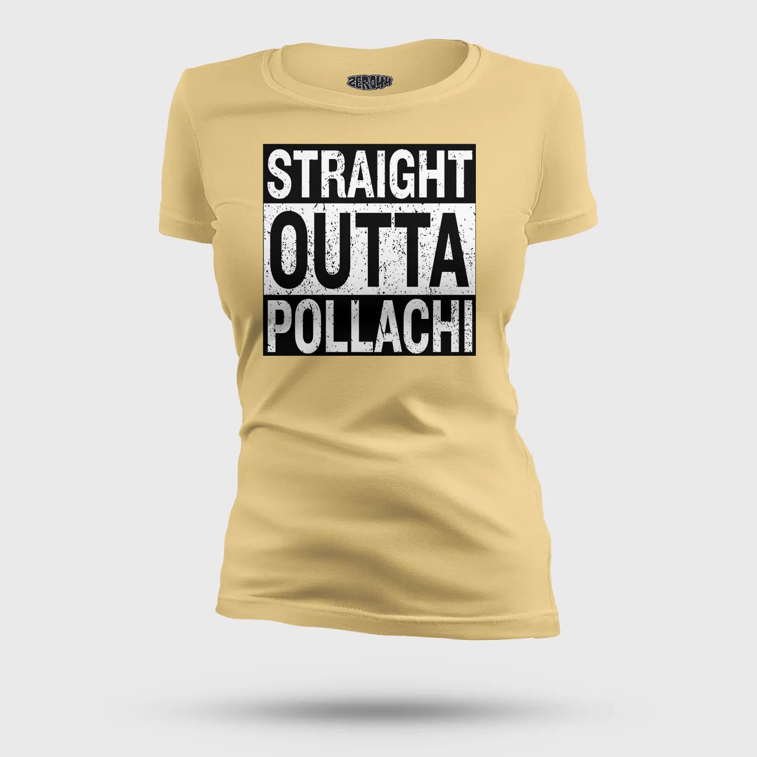 Straight Outta Pollachi Women's T-Shirt in Beige Color