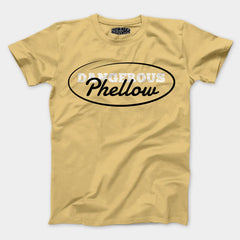 Dangerous Phellow Men/Unisex T-Shirt in Beige Color