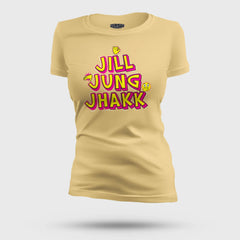 Jill Jung Jhakk Women's T-Shirt in Beige Color