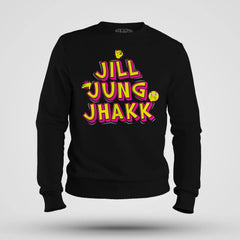 Jill Jung Jhakk Men/Unisex Sweatshirt in Black Color