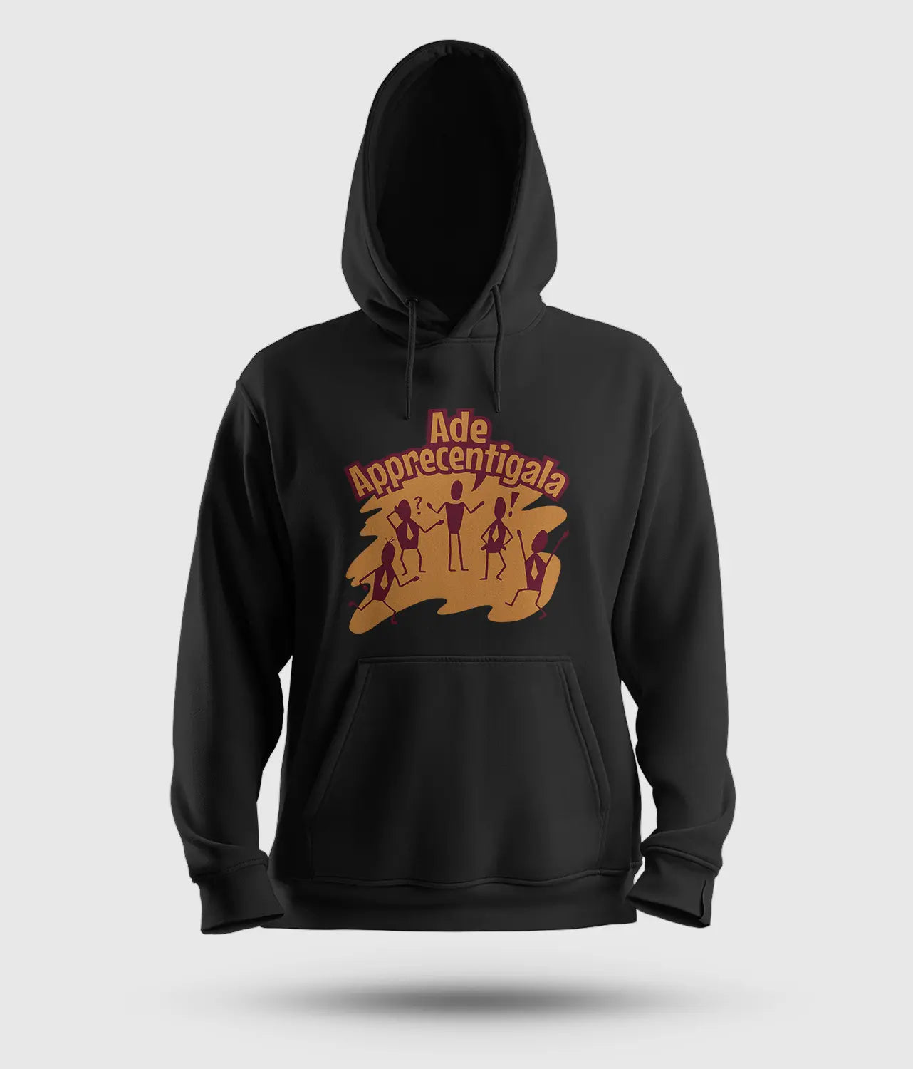 Ade Apprecentingala Men/Unisex Hoodie in Black Color