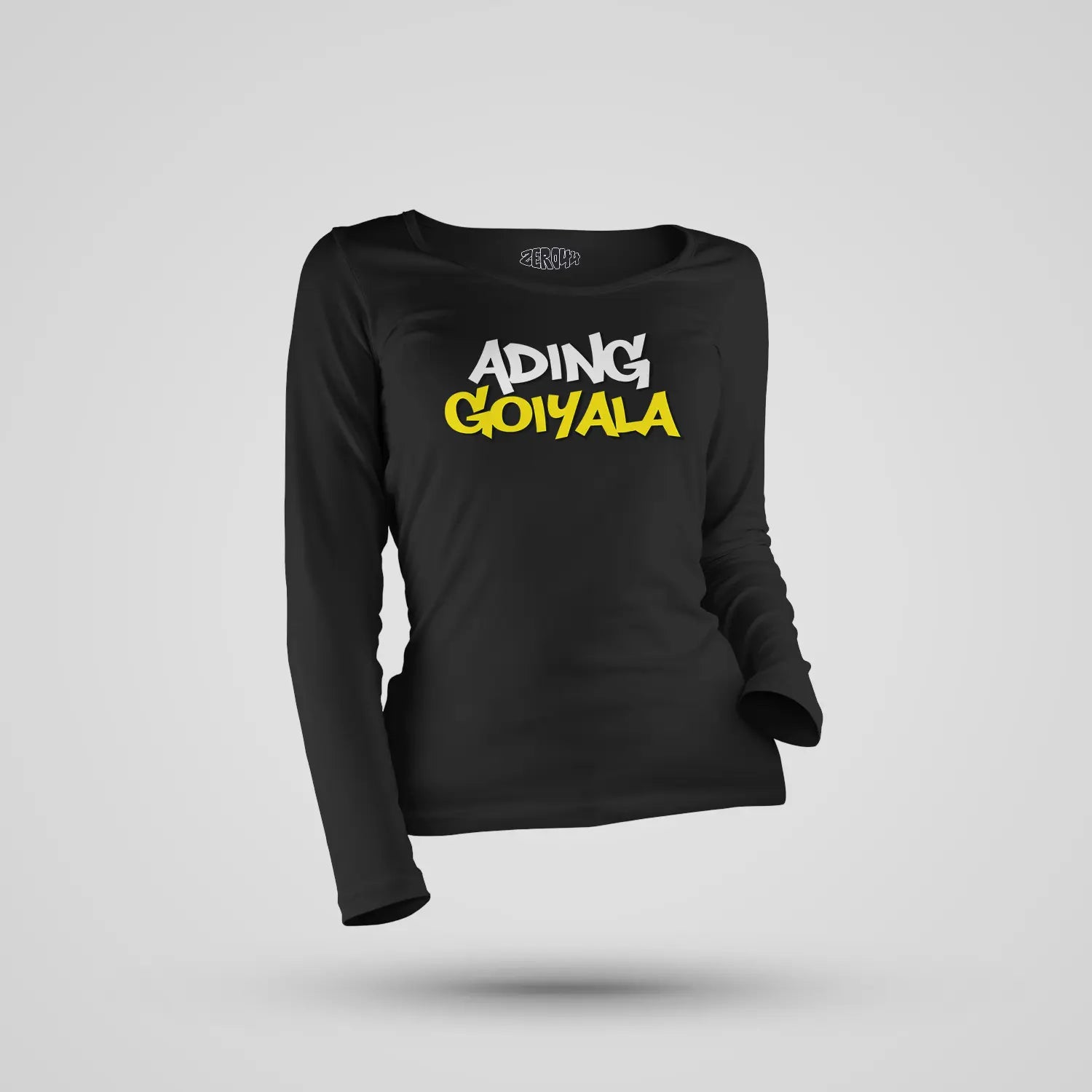 Ading Goiyala Women's Long Sleeve T-Shirt in Black Color
