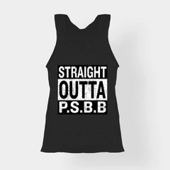 Straight Outta Psbb Women's Tank Top in Black Color