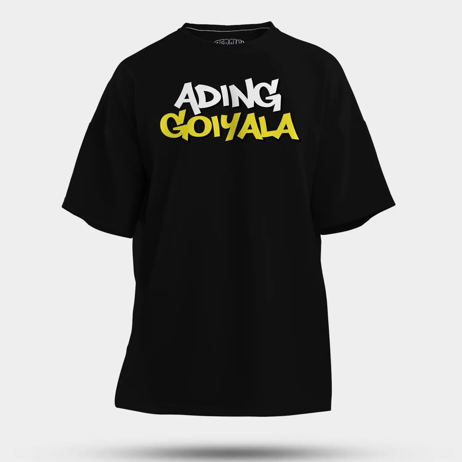 Ading Goiyala Men/Unisex Oversized T-Shirt in Black Color