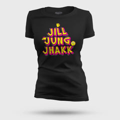 Jill Jung Jhakk Women's T-Shirt in Black Color