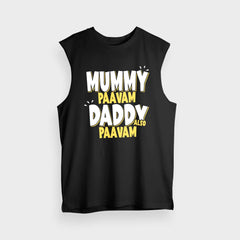 Mummy Paavam, Daddy Also Paavam Men/Unisex Tank Top in Black Color