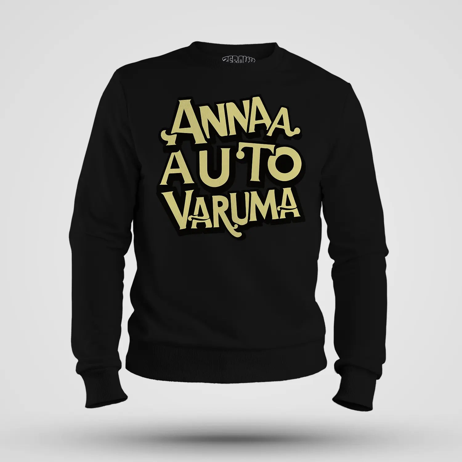 Anna Auto Varuma Men/Unisex Sweatshirt in Black Color