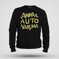 Anna Auto Varuma Men/Unisex Sweatshirt in Black Color