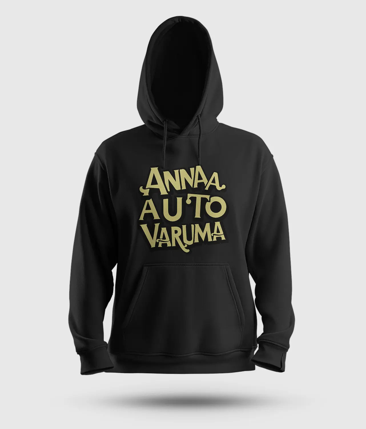Anna Auto Varuma Men/Unisex Hoodie in Black Color