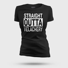 Straight Outta Velachery Women's T-Shirt in Black Color