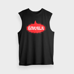 Goiyala Men/Unisex Tank Top in Black Color