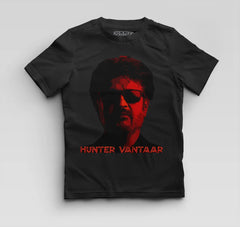 Hunter Vantaar Boys Round Neck T-Shirt in Black Color