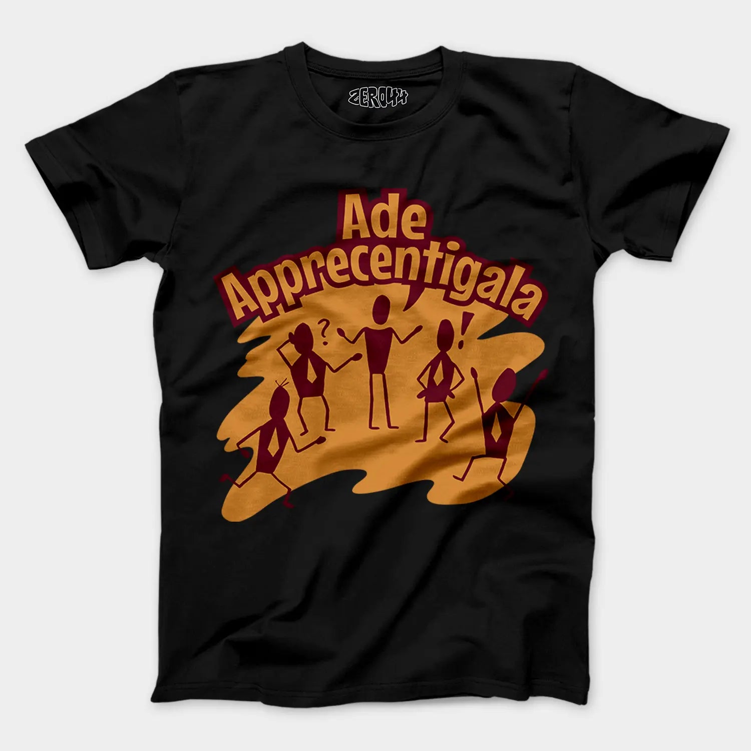 Ade Apprecentingala Men/Unisex T-Shirt in Black Color