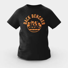 Back Bencher Girls Round Neck T-Shirt in Black Color