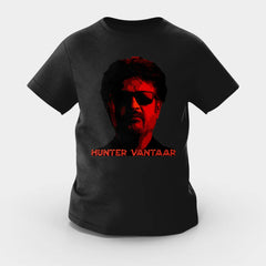 Hunter Vantaar Girls Round Neck T-Shirt in Black Color