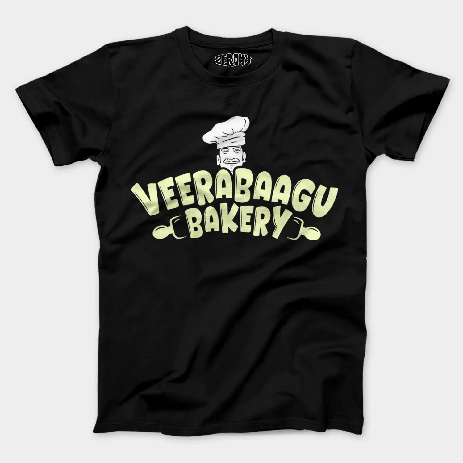 Veerabaagu Bakery Men/Unisex T-Shirt in Black Color