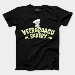Veerabaagu Bakery Men/Unisex T-Shirt in Black Color
